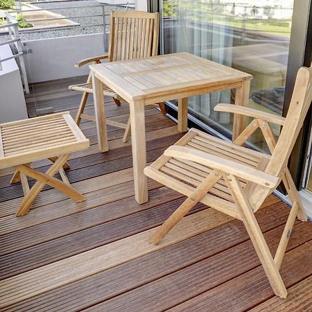 גלוקסבורג Fewo1846 Intermar - Strandbude - Studioapartment Mit Balkon Und Meerblick מראה חיצוני תמונה