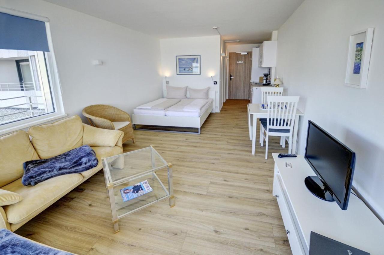 גלוקסבורג Fewo1846 Intermar - Strandbude - Studioapartment Mit Balkon Und Meerblick מראה חיצוני תמונה